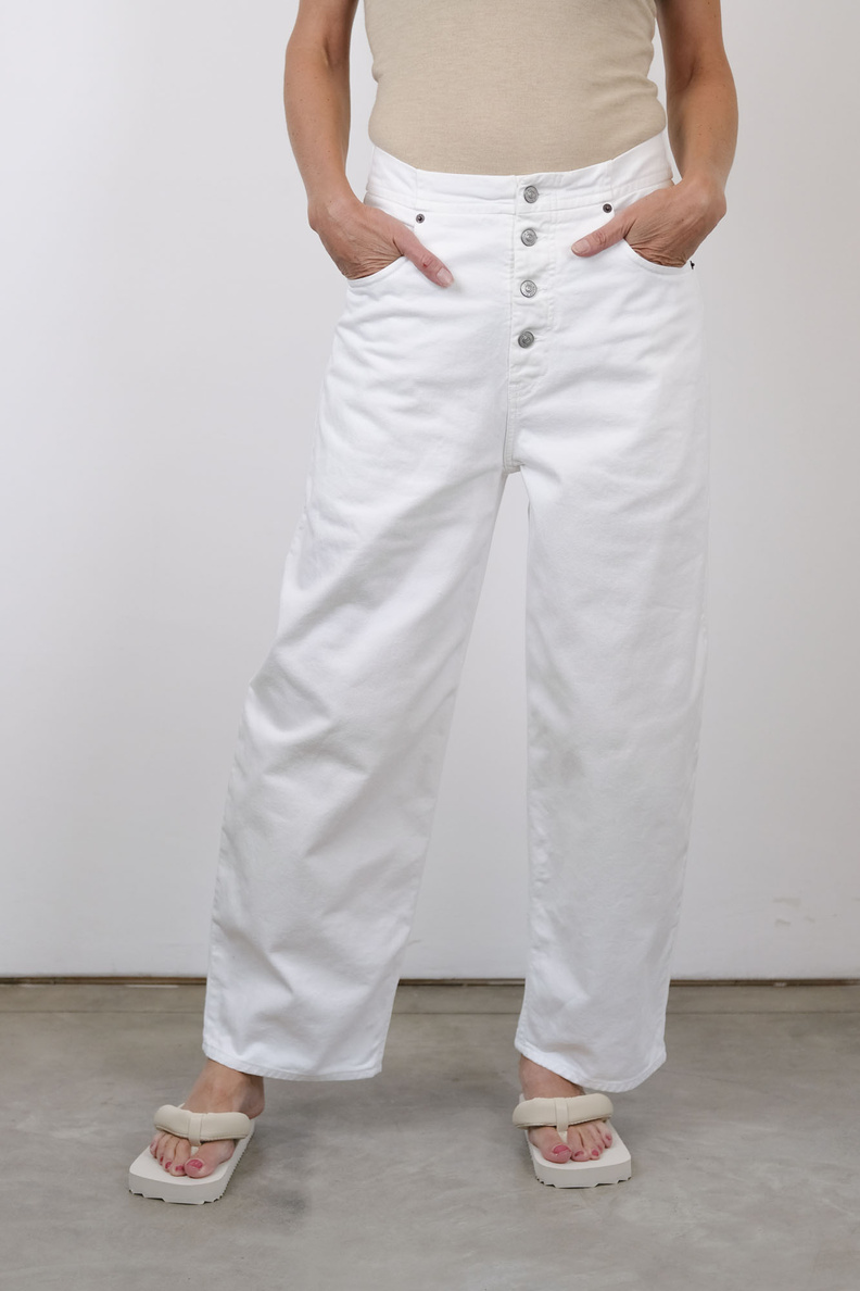 maison margiela mm6 s52la0119 pants 5 pocket off white