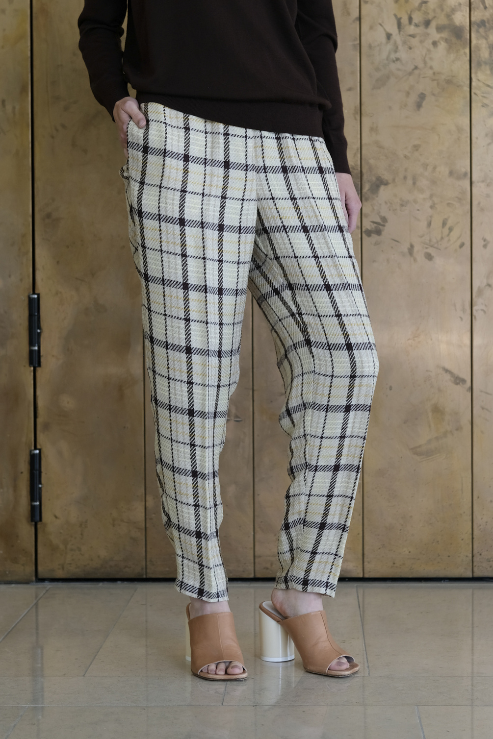 pomandere pants 7157 check