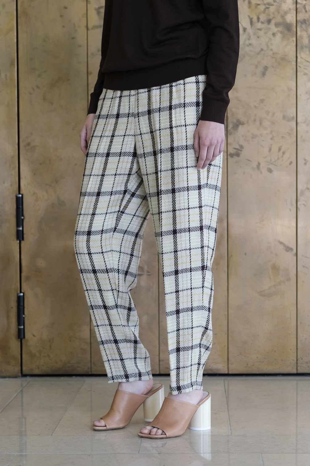 pomandere pants 7157 check