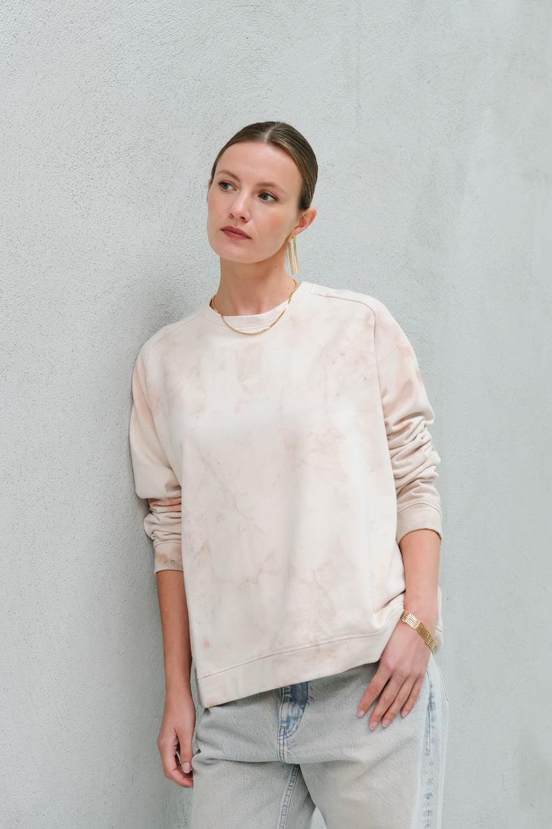 hullekes guggenheim sweater pink beige