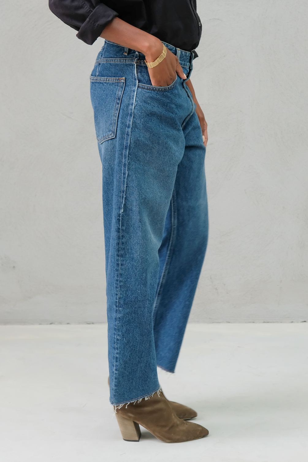 maison margiela mm6 s52la0137 pants 5 pockets denim blue