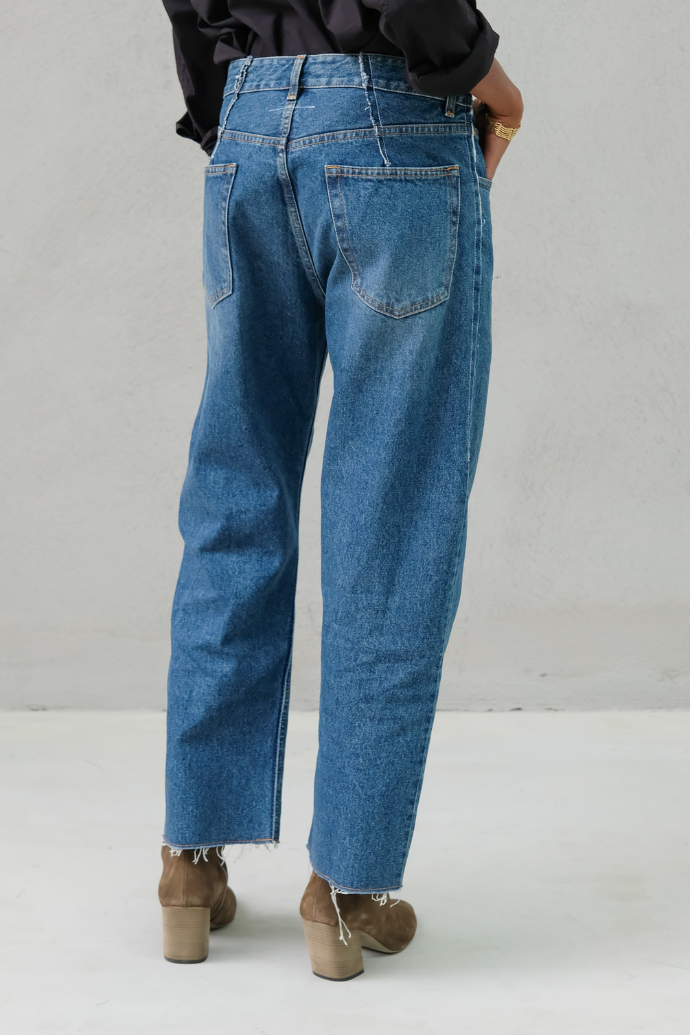 maison margiela mm6 s52la0137 pants 5 pockets denim blue