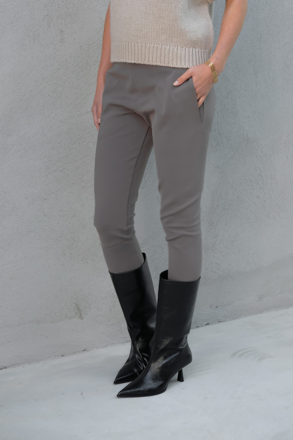 monique van heist legging grey lycra 