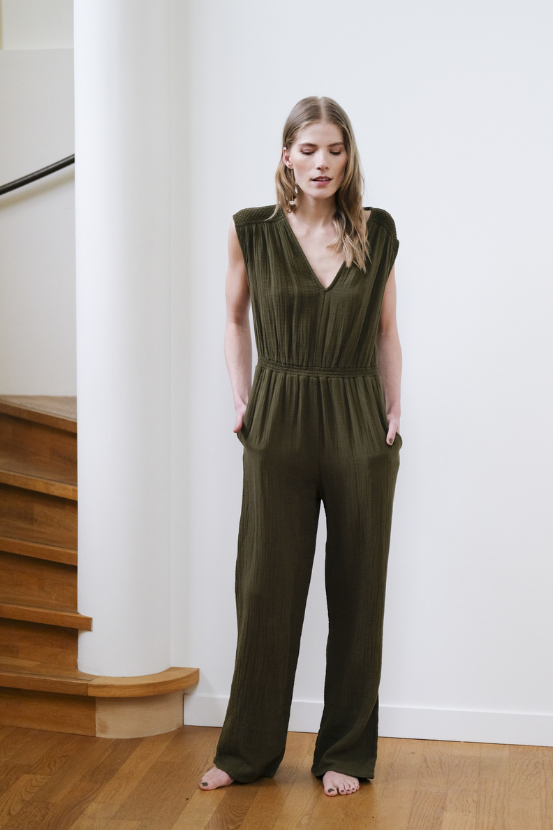 xirena nell jumpsuit basil