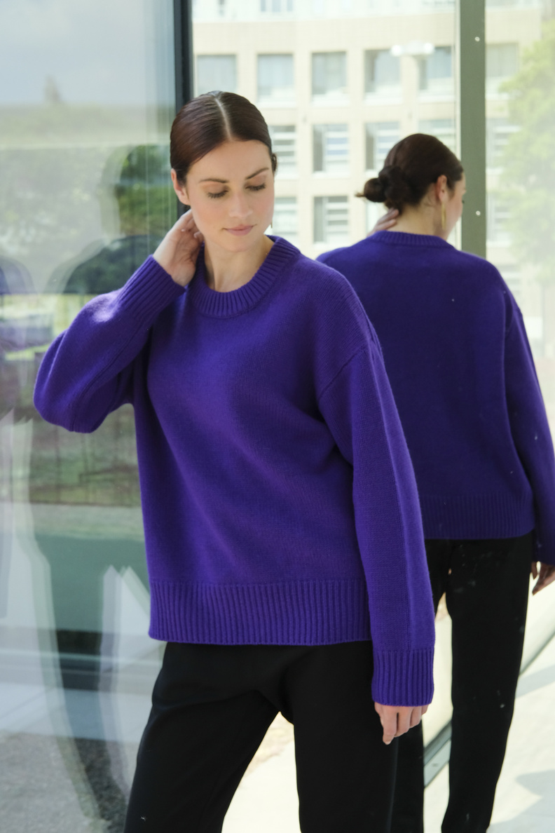 lisa yang renske sweater grape