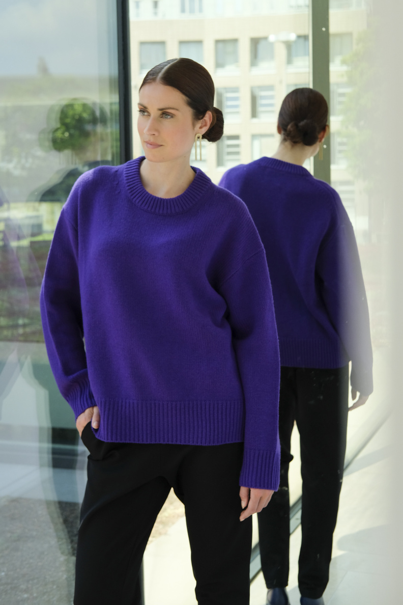 lisa yang renske sweater grape