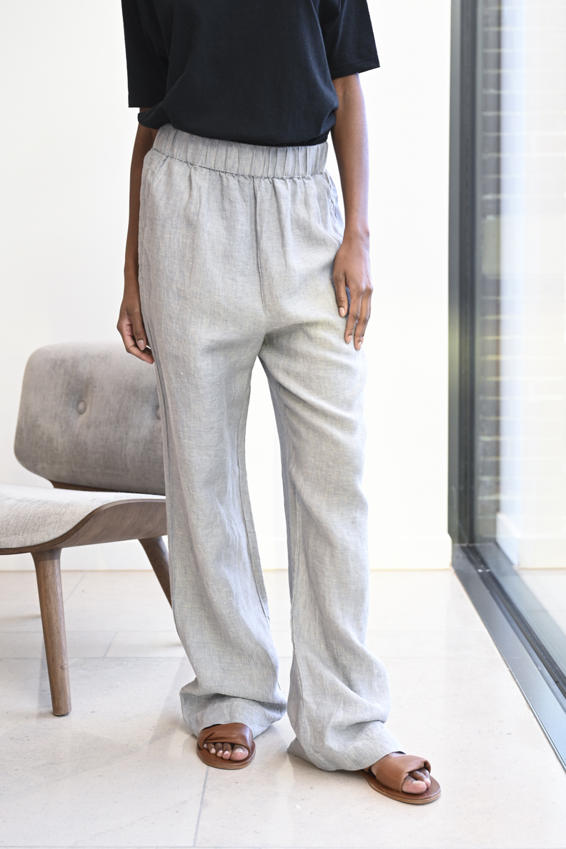 aiayu phillipa pant linen grey