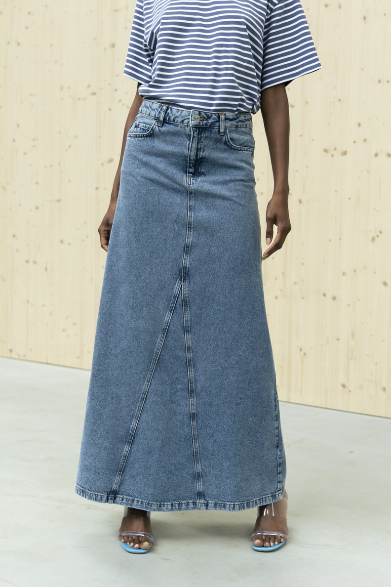 âme itdone denim skirt light blue 