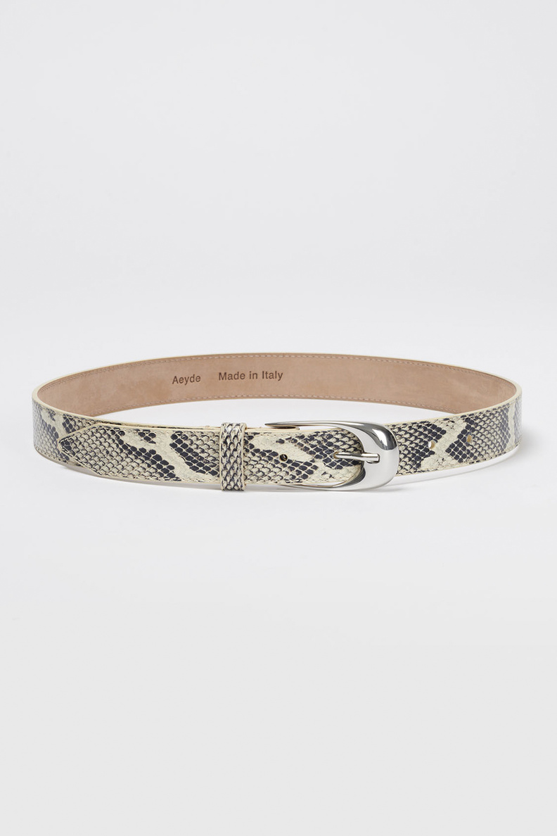 aeyde leona belt snake print