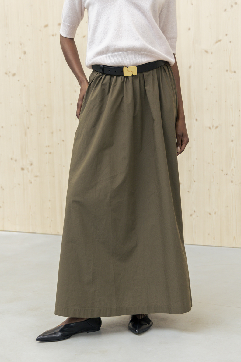 âme kilt skirt dark green