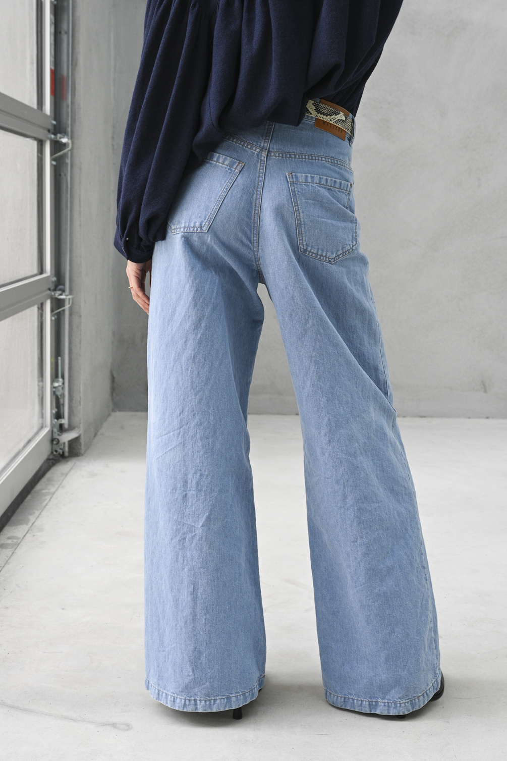 masscob simon light denim trousers