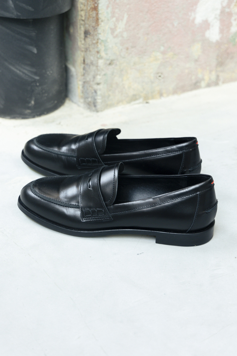 aeyde oscar nappa leather black