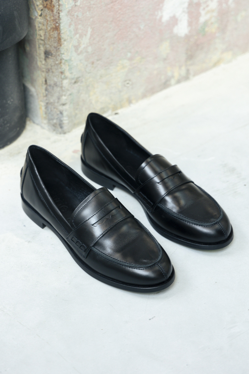 aeyde oscar nappa leather black