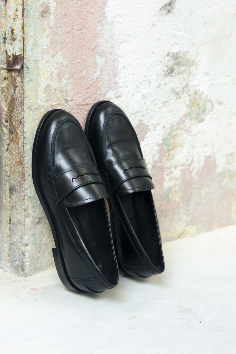 aeyde oscar nappa leather black