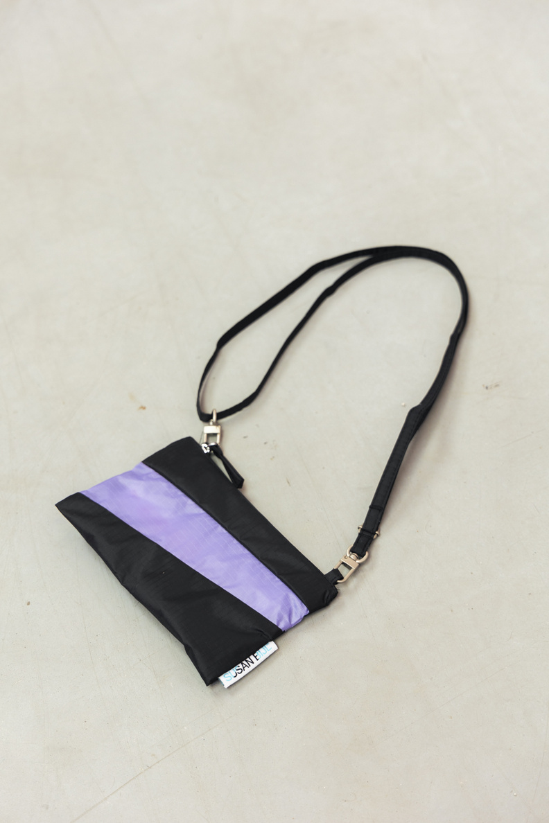 susan bijl pouch black treble small