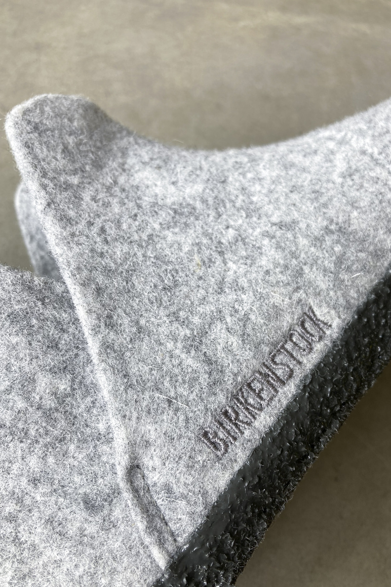 birkenstock andermatt wool light grey