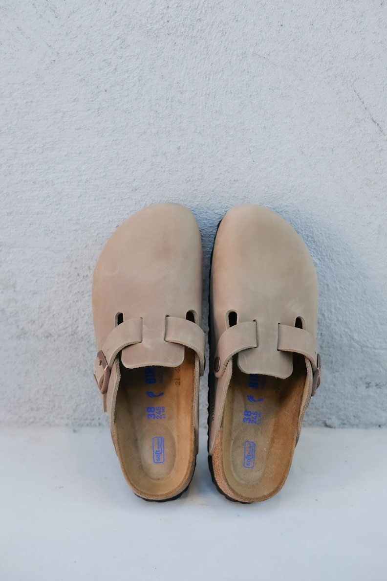 birkenstock boston oiled leather tabacco