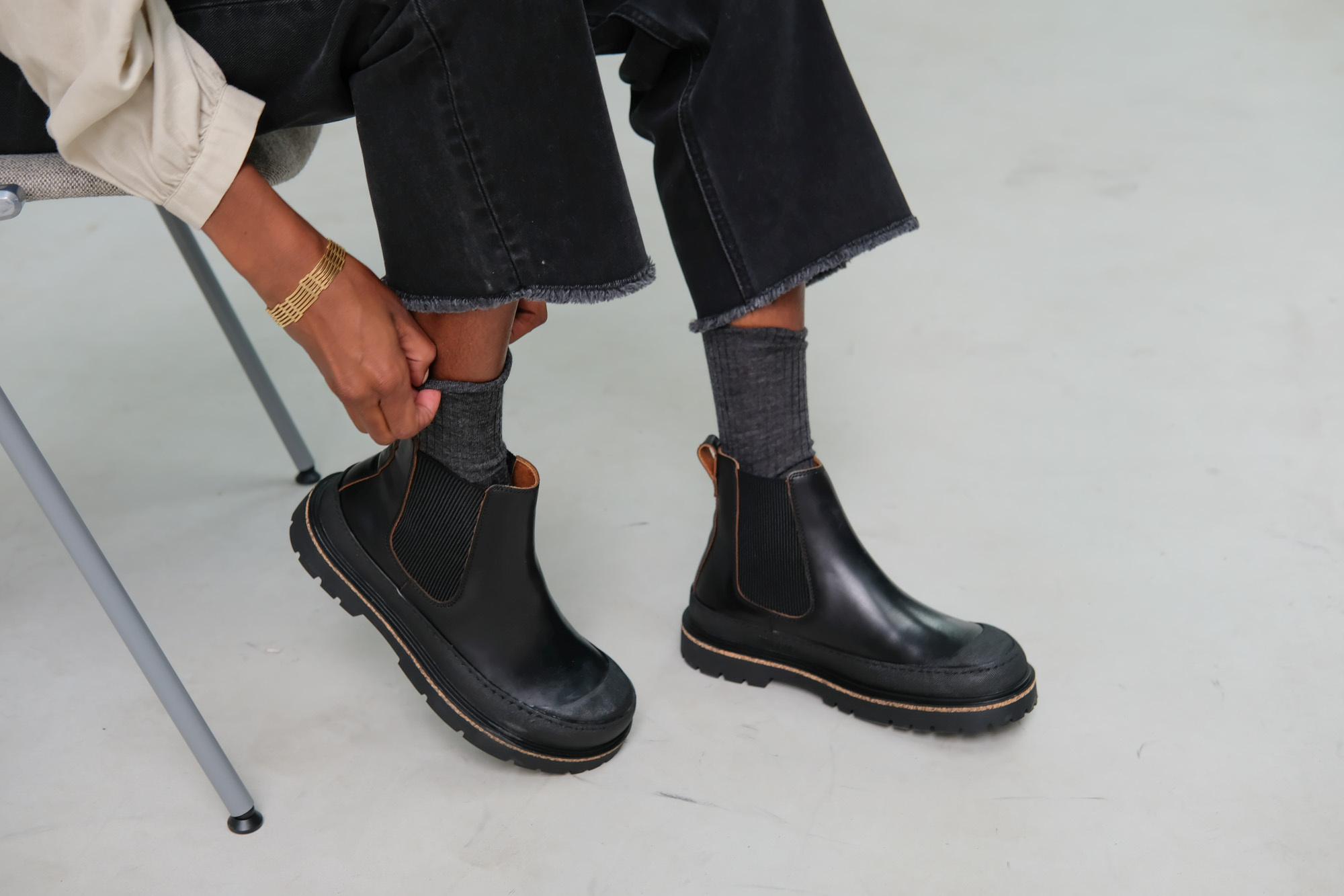 birkenstock prescott oiled leather black