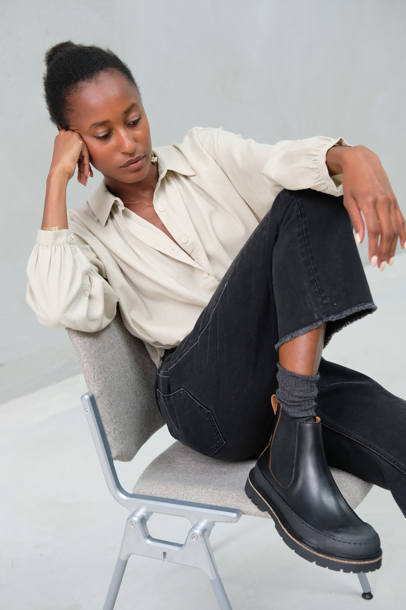 birkenstock prescott oiled leather black