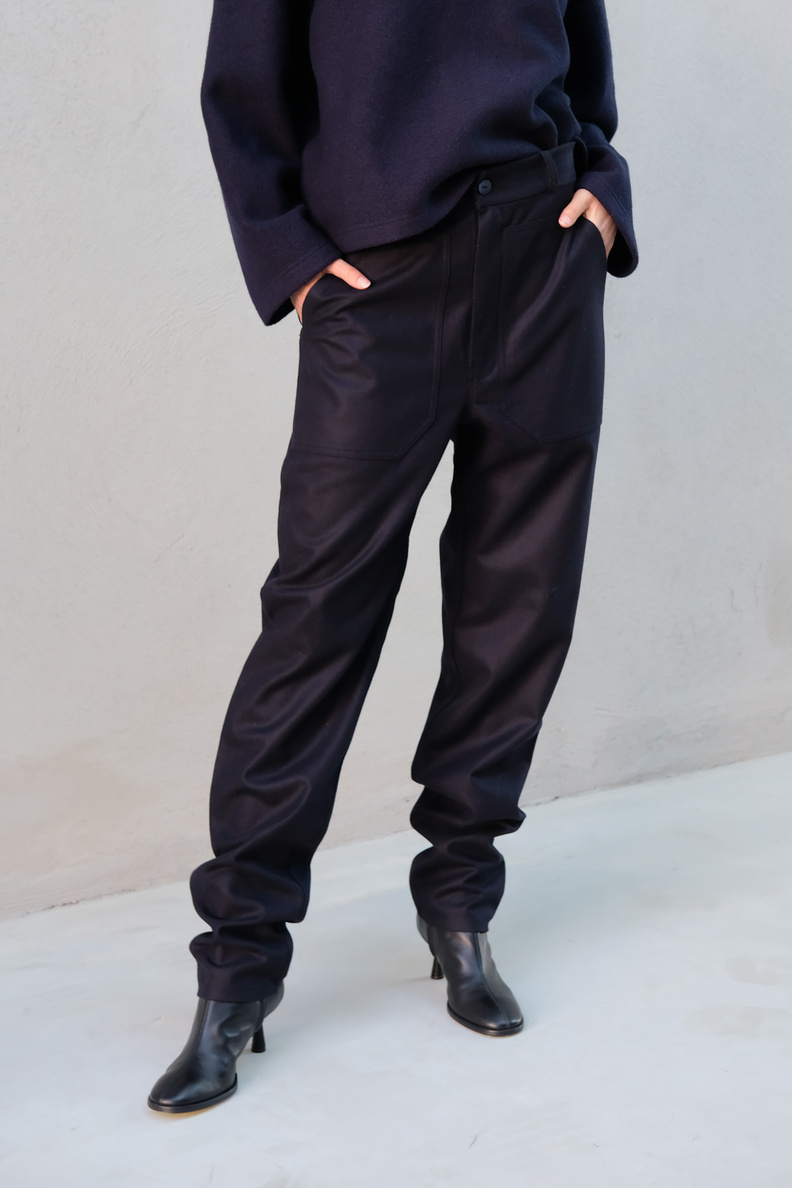 monique van heist joga pant navy wool