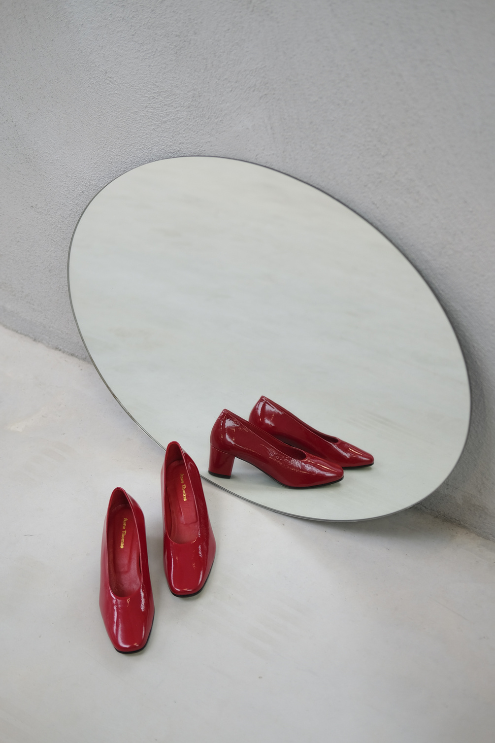 anne thomas pavlova pump morgex red