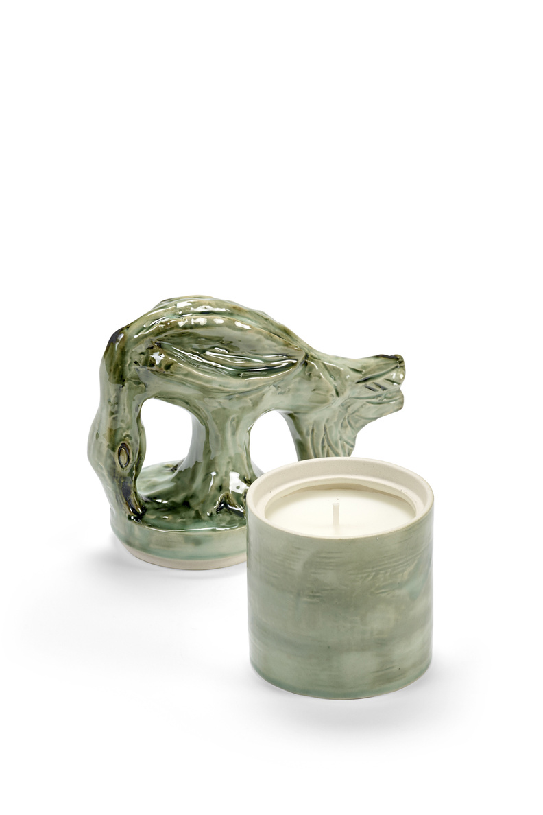 serax bela silva scented candle green