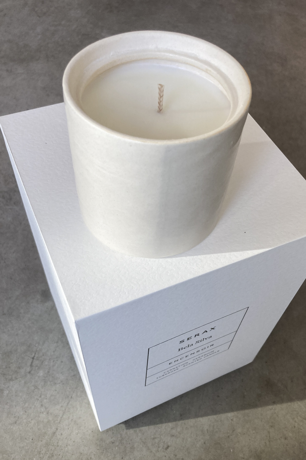 serax bela silva scented candle ivory s