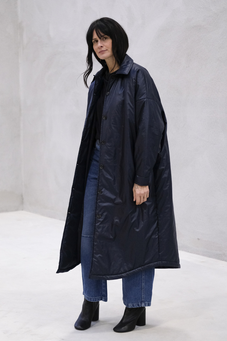 âme lalee duffel coat navy