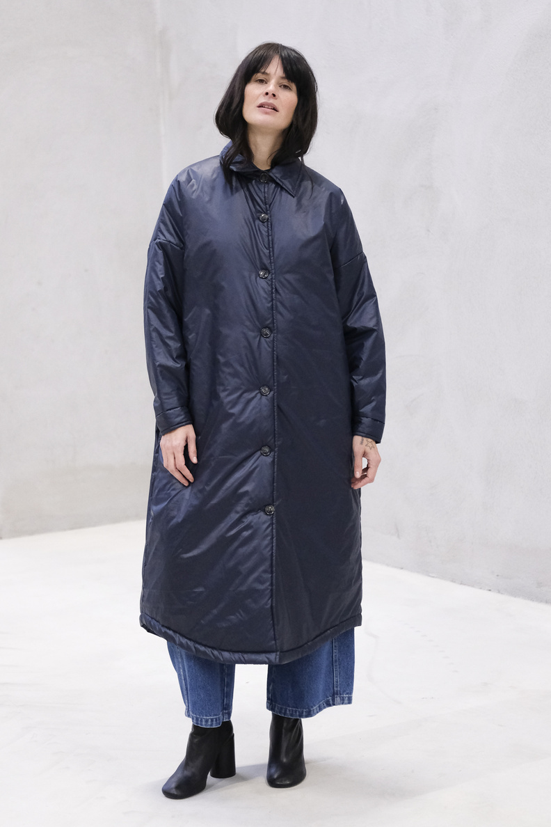 âme lalee duffel coat navy