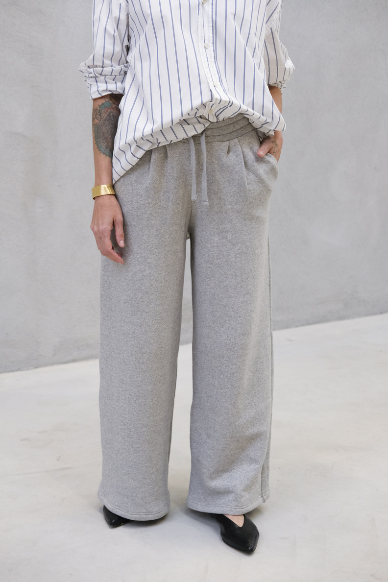 âme latin sweat pants marled grey