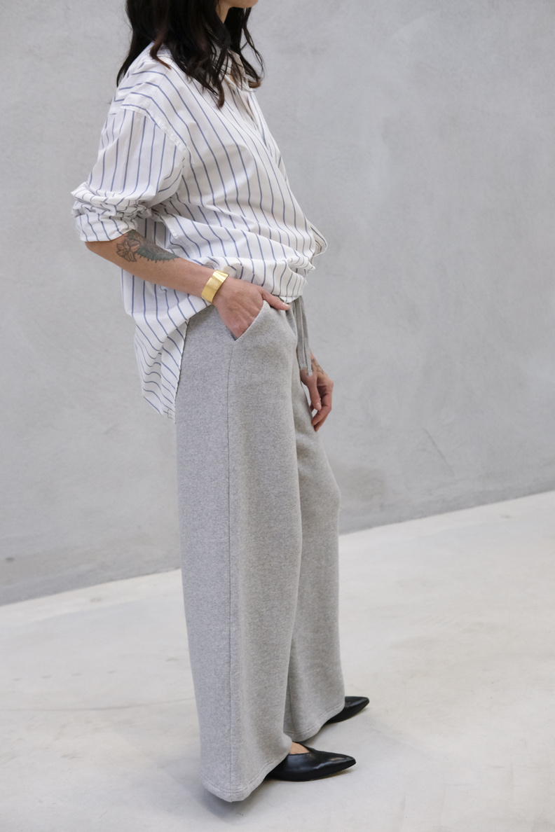 âme latin sweat pants marled grey