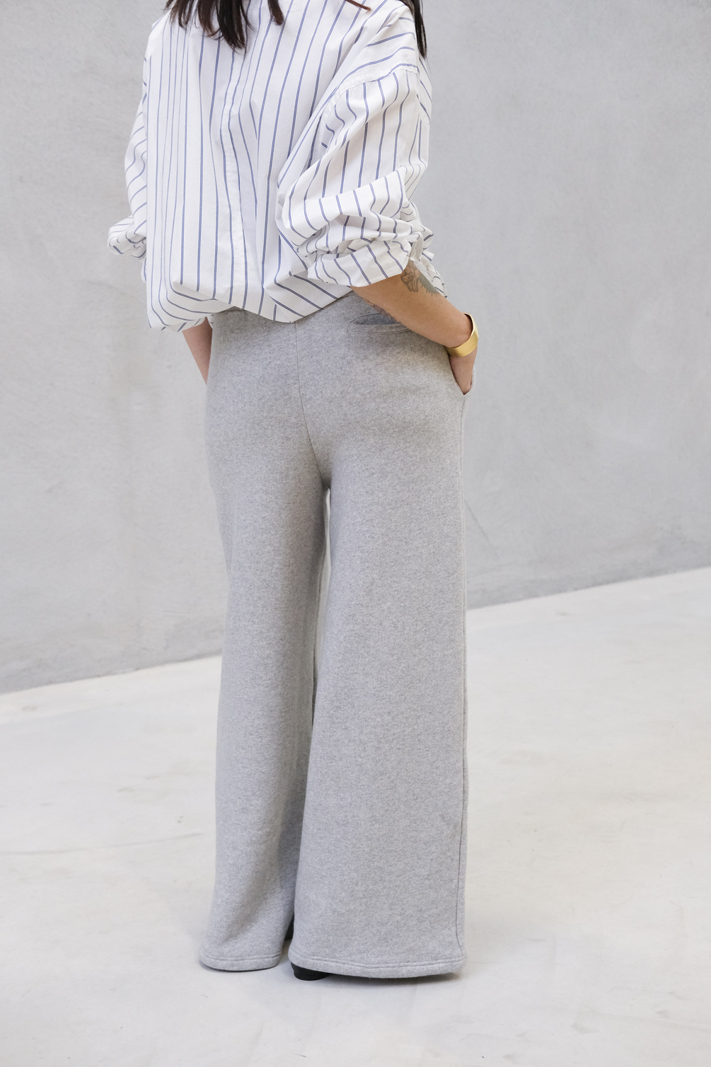 âme latin sweat pants marled grey