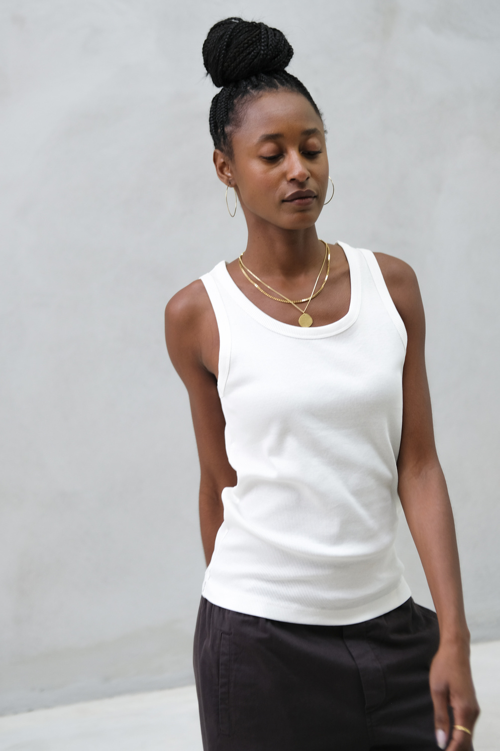 aiayu rib tank off white