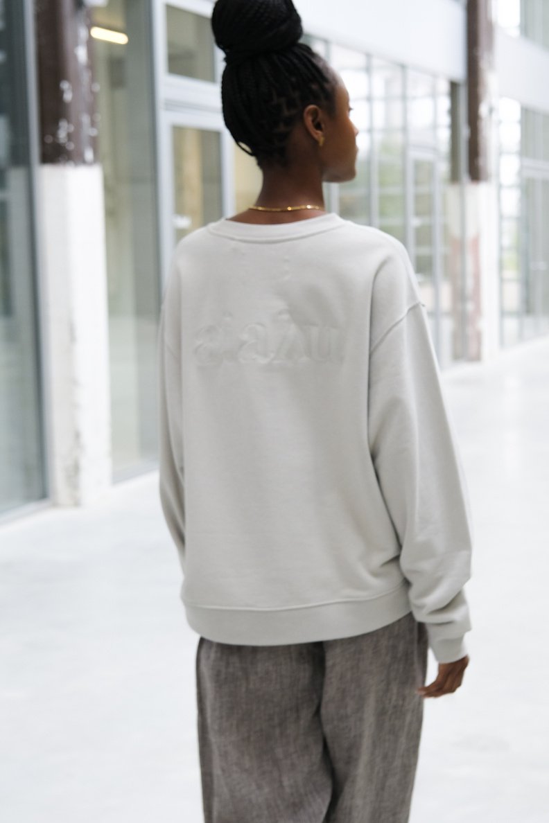 aiayu circular sweatshirt grey