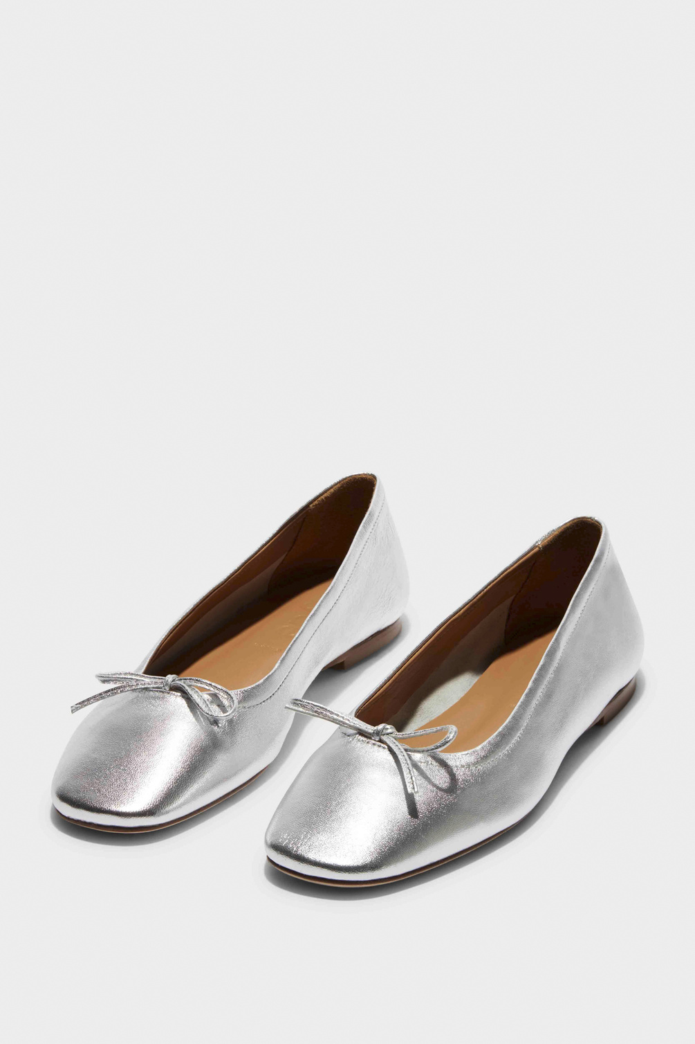 aeyde delfina nappa leather silver