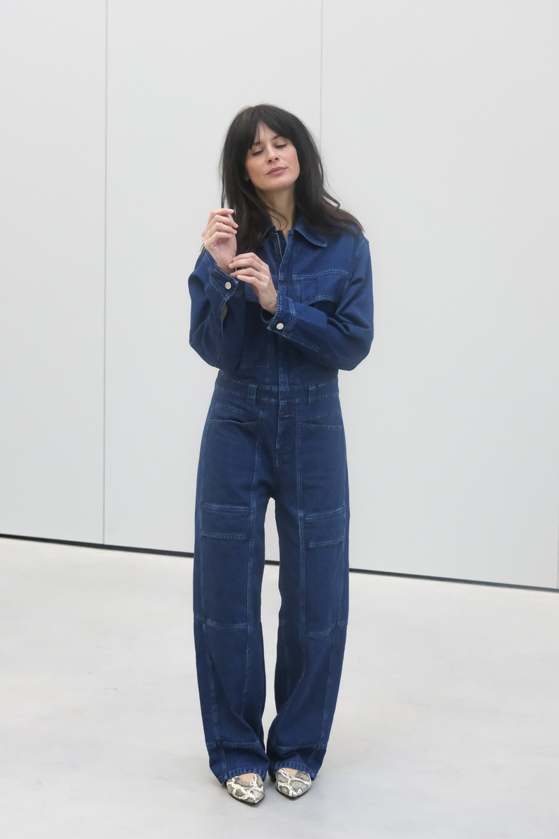 closed rimi-x jumpsuit mid blue