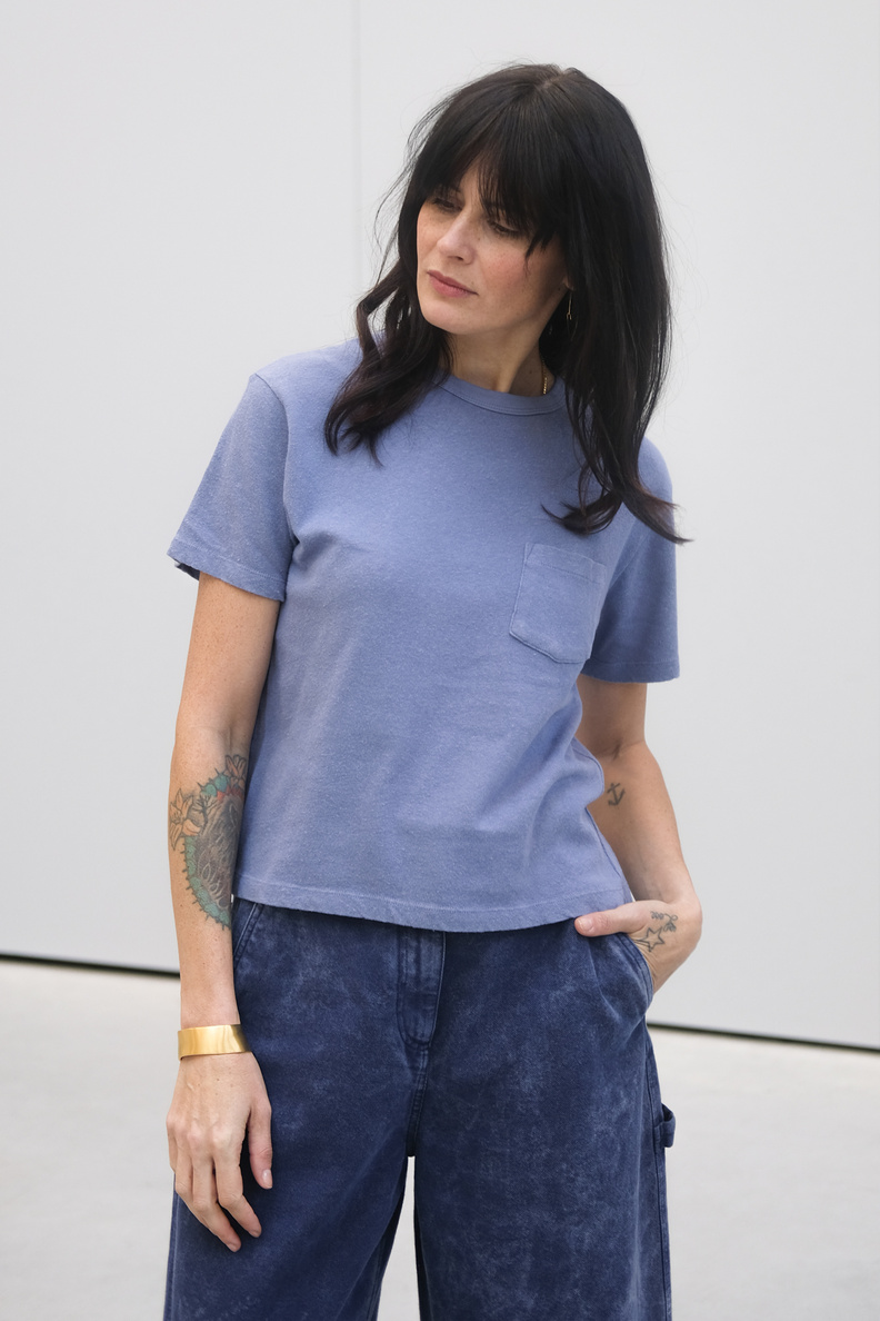 girls of dust pocket tee riviera blue