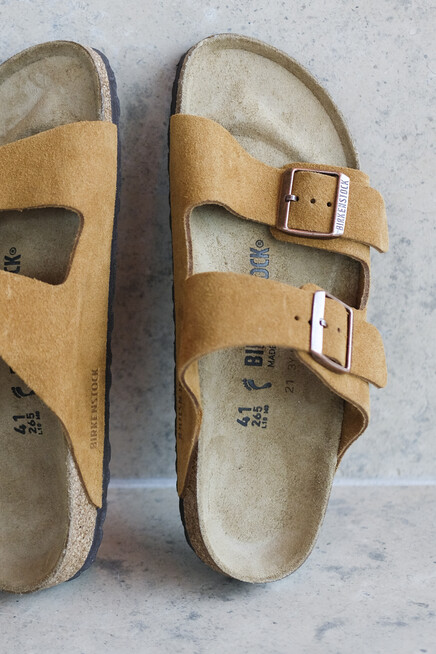 birkenstock arizona suede mink