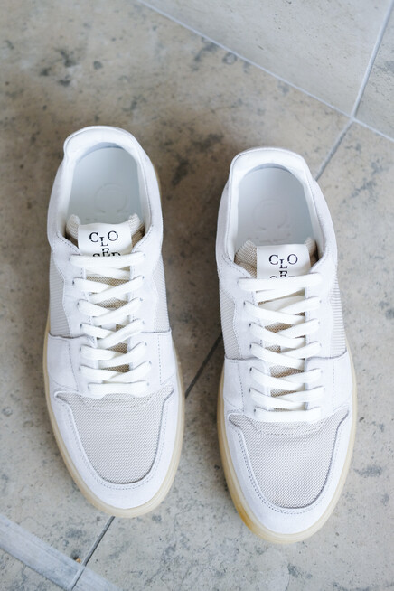 closed sneaker low light grey melange