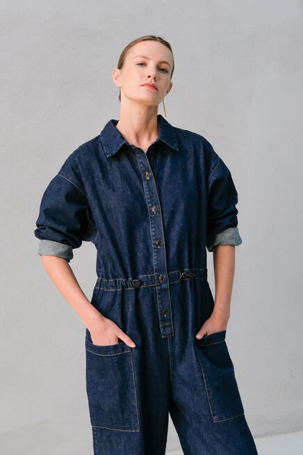 girls of dust garage suit indigo