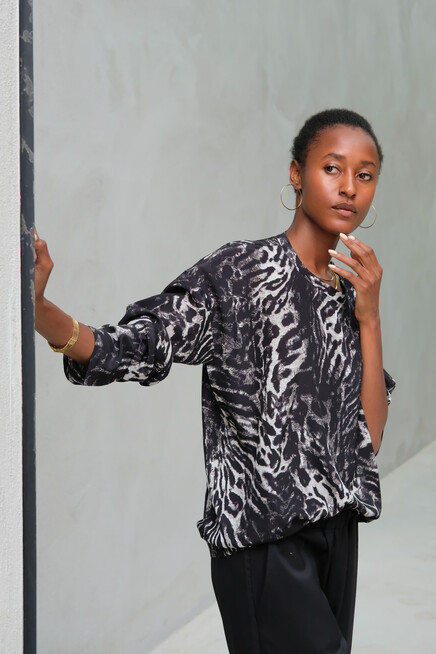 monique van heist lol mini l/s silk print