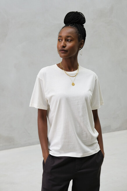 aiayu classic circular tee pure ecru